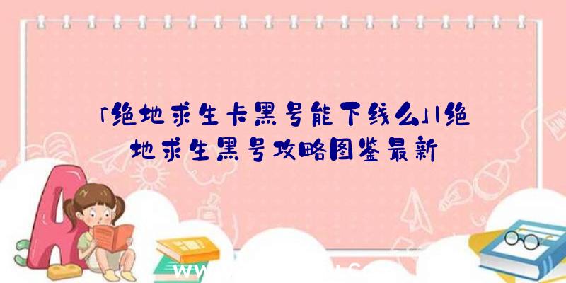 「绝地求生卡黑号能下线么」|绝地求生黑号攻略图鉴最新